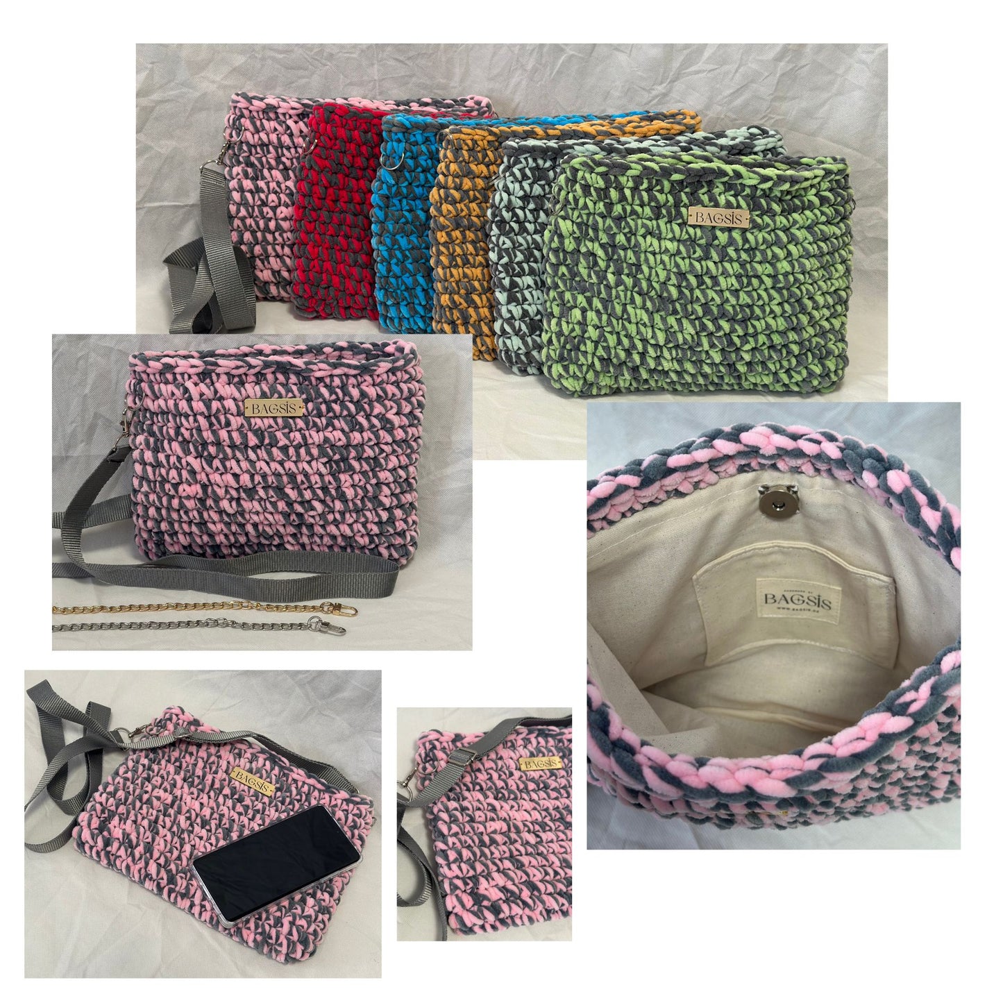 Handtasche ADINA zweifarbig