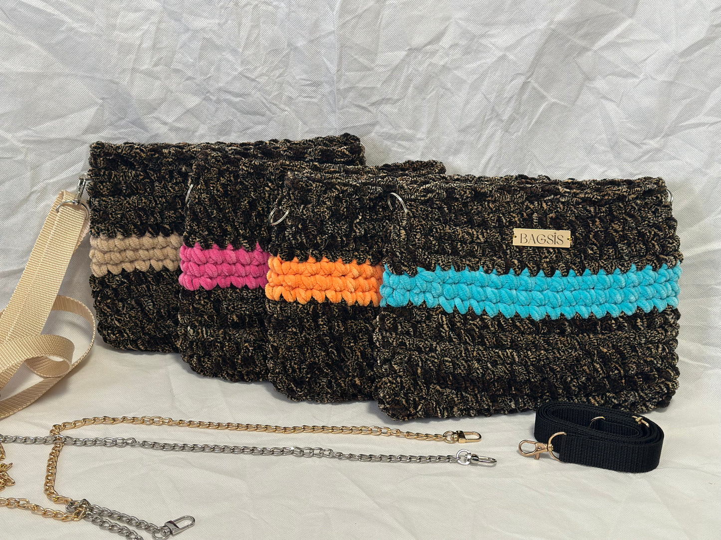 Handtasche ADINA Streifen
