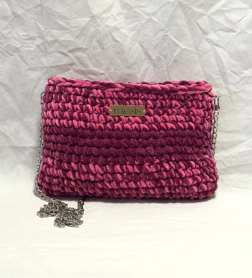 Handtasche ADINA zweifarbig mit Streifen