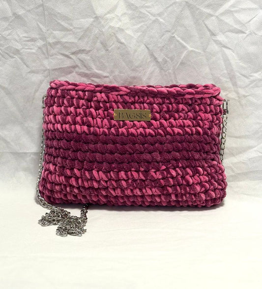 Handtasche ADINA zweifarbig mit Streifen