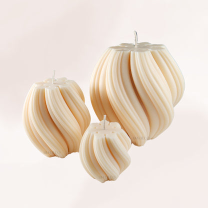 Deko Wellenkerze SWIRLY
