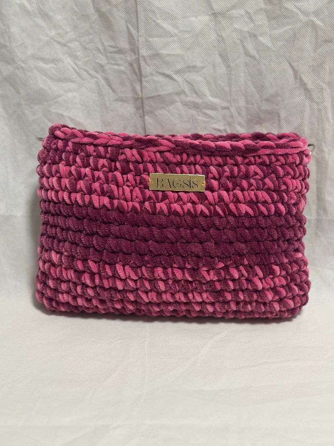 Handtasche ADINA zweifarbig mit Streifen