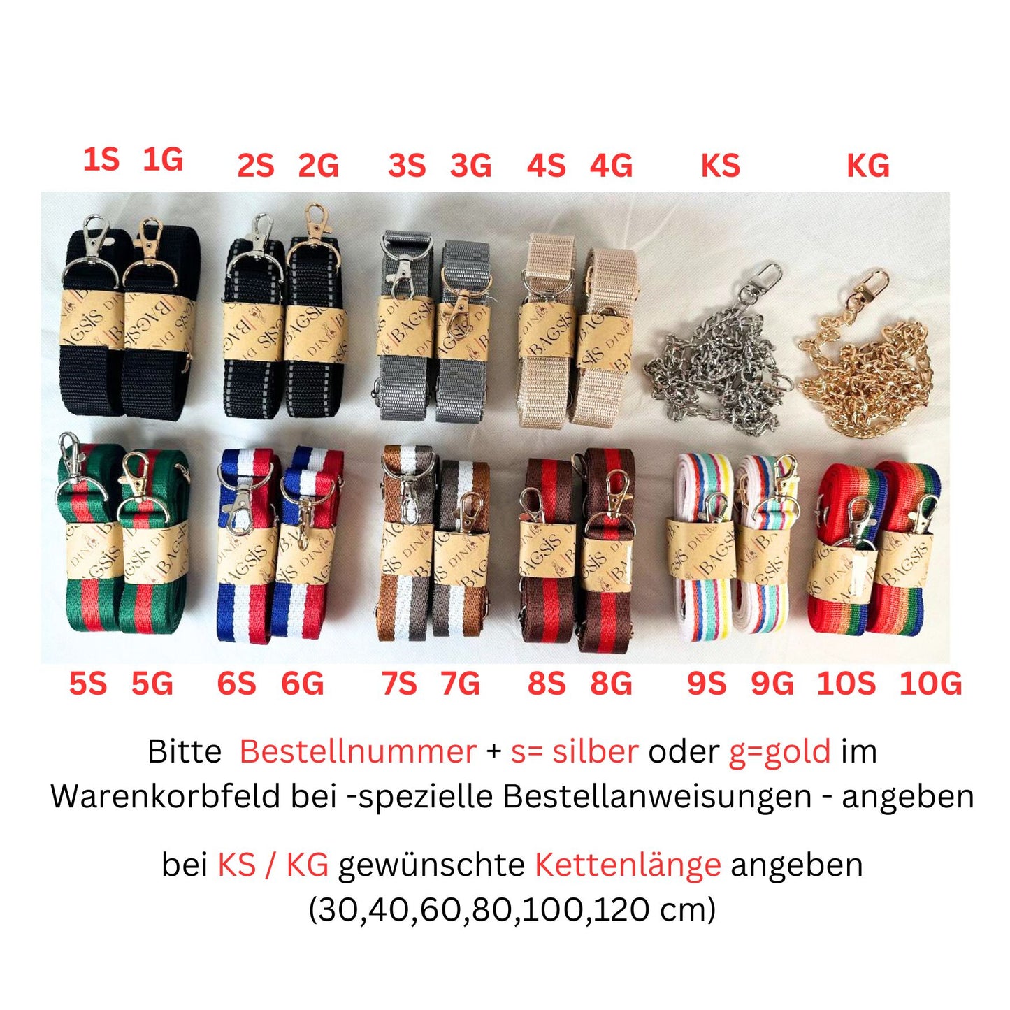 Handtasche ADINA zweifarbig mit Streifen
